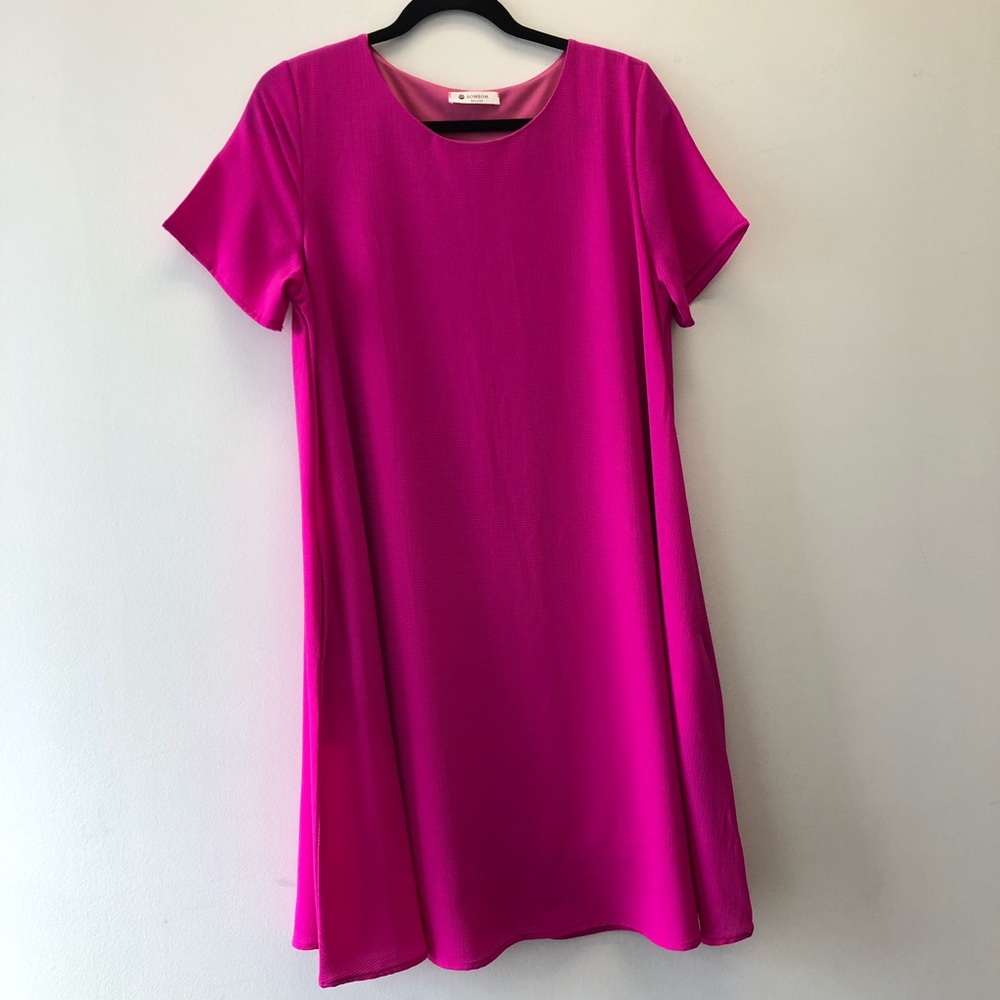 BomBom pink dress with pockets